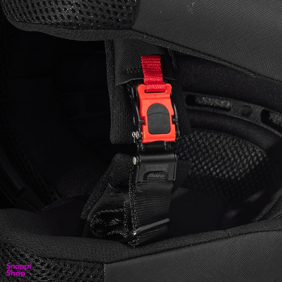 کلاه کاسکت بدون فک فلش مدل 868 matt black-red-white