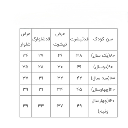 ست تیشرت و شلوارک پسرانه کد 6