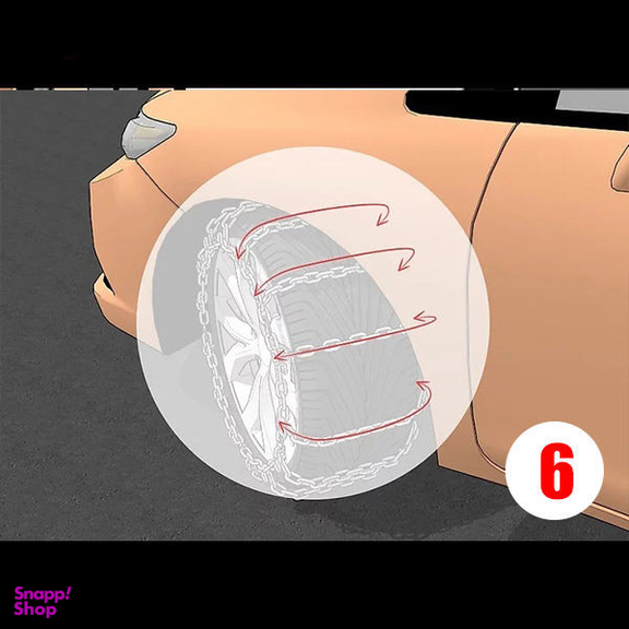 زنجیر چرخ مدل SNOW PRO مناسب برای رنو ساندرو استپ وی بسته دو عددی