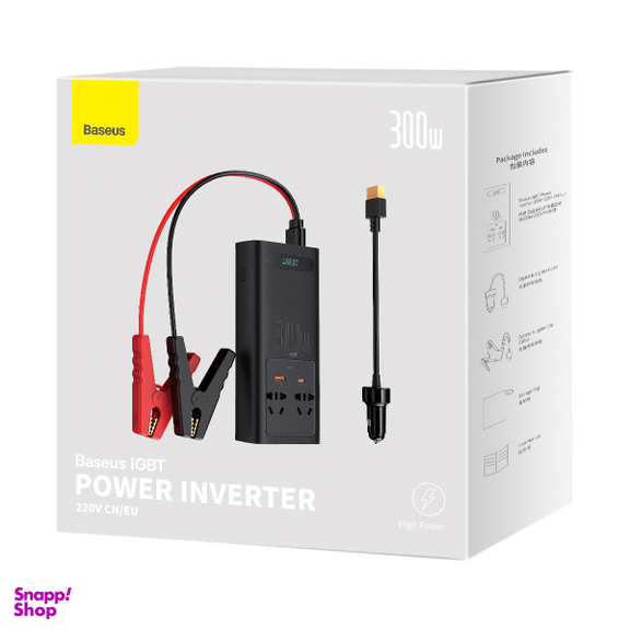 مبدل برق خودرو باسئوس مدل Power Inverter 300W