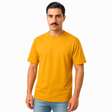 تیشرت مدل Basic رنگ خردلی