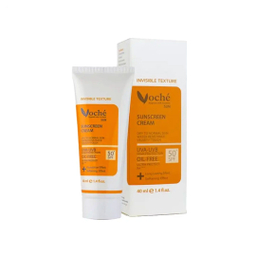 کرم ضد آفتاب بی رنگ وچه با SPF+50 مناسب پوست چرب و مستعد آکنه حجم 40 میلی لیتر