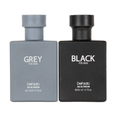 ادوپرفیوم مردانه دفکتو پک دوقلو مدل black grey