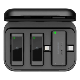 میکروفون بی سیم یقه ای پاورولوجی مدل Lavalier Duo PWMIC2