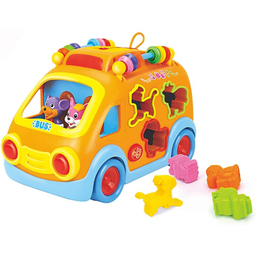 ماشین اتوبوس شادی هولی تویز مدل 988 Activity Shape Sorting Bus