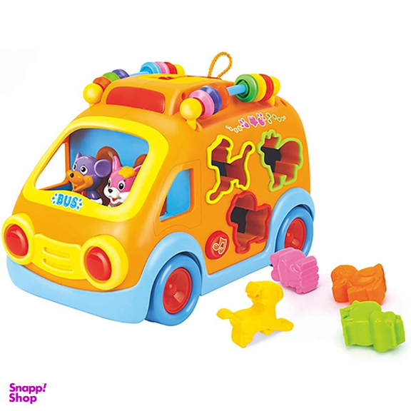 ماشین اتوبوس شادی هولی تویز مدل 988 Activity Shape Sorting Bus