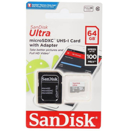 کارت حافظه سن دیسک مدل Ultra MicroSDXC UHS-I ظرفیت 64 گیگابایت به همراه آداپتور