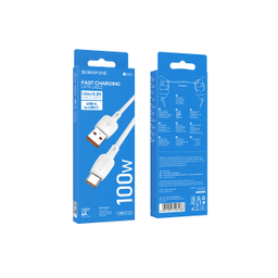 کابل تبدیل USB به USB-C بروفون مدل BX93 100W طول 1 متر