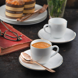 ست فنجان و نعلبکی 12 پارچه قهوه خوری چینی زرین ایران مدل ایتالیا 6 زرین درجه یک