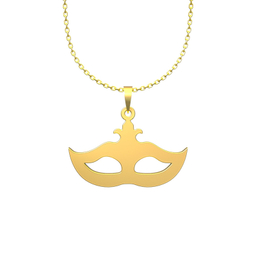 گردنبند طلا 18 عیار زنانه مدوپد مدل نقاب کد G3-1-1007