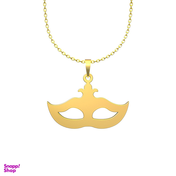 گردنبند طلا 18 عیار زنانه مدوپد مدل نقاب کد G3-1-1007