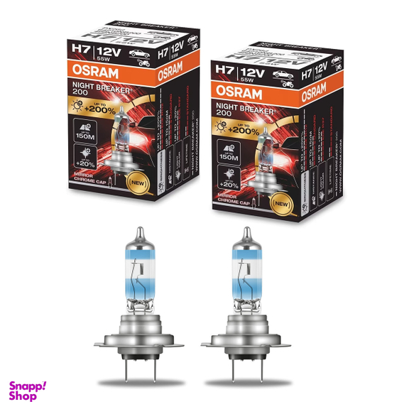 لامپ هالوژن H7 اسرام مدل نایت بریکر لیزر %150 NBL بسته 2 عددی