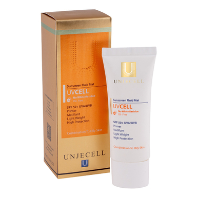 کرم ژل ضد آفتاب آنژسل مدل +SPF50 مناسب پوست چرب حجم 40 میلی لیتر