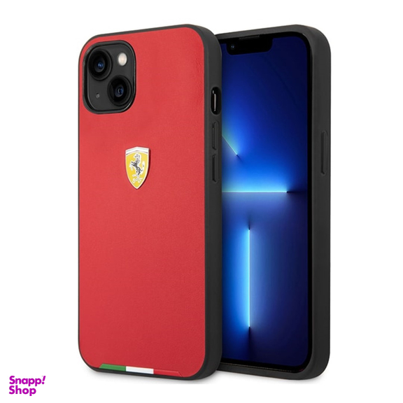 قاب موبایل چرمی سی جی کد 183435 طرح فراری مناسب iPhone 14 Plus