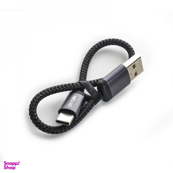 کابل شارژ USB به Type-C اکسیژن مدل LX-22 3A طول 25 سانتی‌ متر