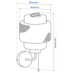 دیوارکوب ایکیا مدل sinnerlig کد 705.512.15