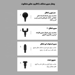ماساژور تفنگی شارژی مدل ماساژگان