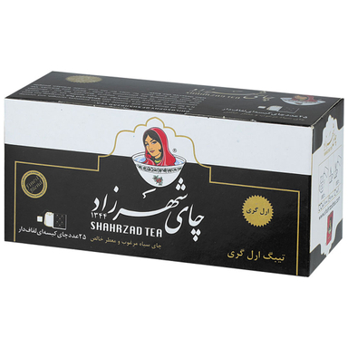 چای کیسه ای شهرزاد مدل Earl Grey بسته 25 عددی