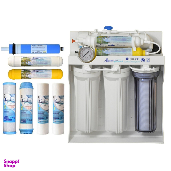 دستگاه تصفیه کننده آب آکوا پیورست مدل RO FB 6655 به همراه فیلتر تصفیه آب کد 041 بسته 7 عددی