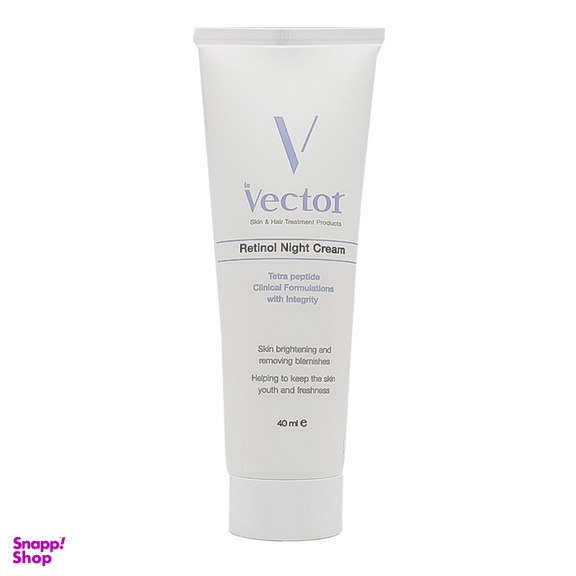 کرم شب ضد پیری وکتور مدل Retinol حجم 40 میلی لیتر