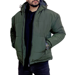 کاپشن مردانه مدل باکسی کد 2 رنگ سبز