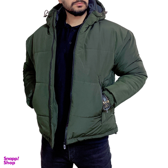 کاپشن مردانه مدل باکسی کد 2 رنگ سبز