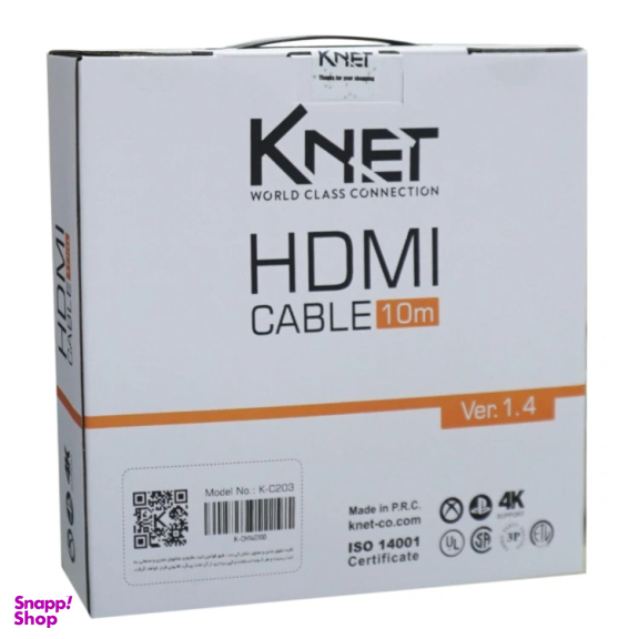 کابل 1.4 HDMI کی نت مدل K-C203 طول 10 متر
