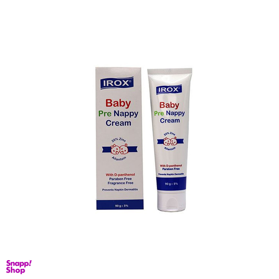 کرم محافظ پای بچه ایروکس مدل Pre Nappy حاوی زینک اکساید حجم 90 میلی لیتر