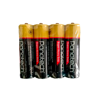 باتری نیم قلمی پاناتک مدل Zinc Carbon R03 AAA Shrink بسته 4 عددی