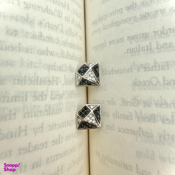 گوشواره نقره زنانه مدل الماس کد 441220 EAR