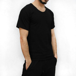 زیرپوش آستین دار مردانه ماییلدا مدل پنبه ای کد 4710-3 رنگ مشکی بسته 3 عددی