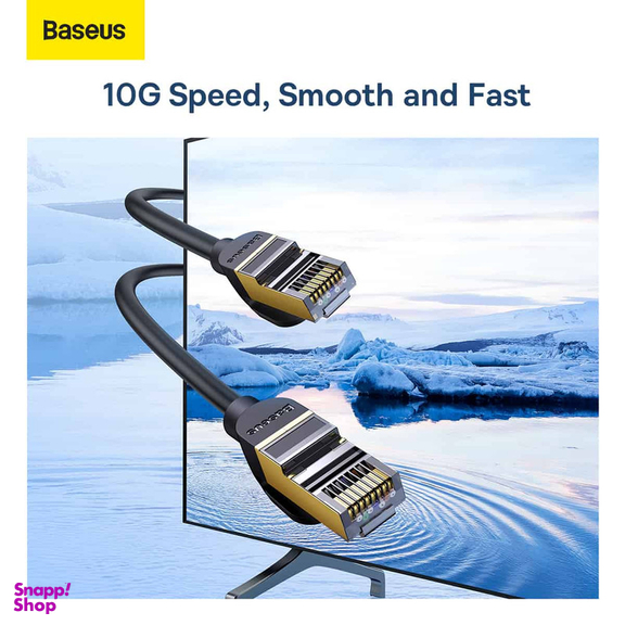 کابل شبکه Cat7 باسئوس مدل HIGH SPEED SEVEN TYPES 10GIGABIT