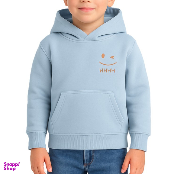 هودی بچگانه مدل HBA رنگ آبی روشن