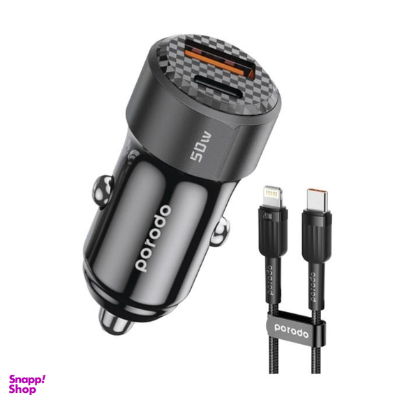 شارژر فندکی 50 وات پرودو مدل PD-CC50WC-BK