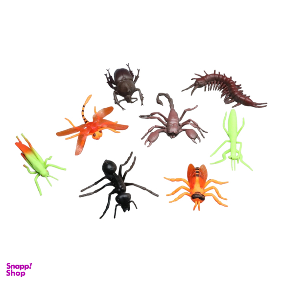 فیگور حیوانات مدل حشرات کد A126 مجموعه 8 عددی