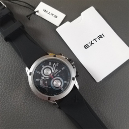 ساعت مچی عقربه ای مردانه اکستری مدل X6065F رنگ مشکی نقره ای
