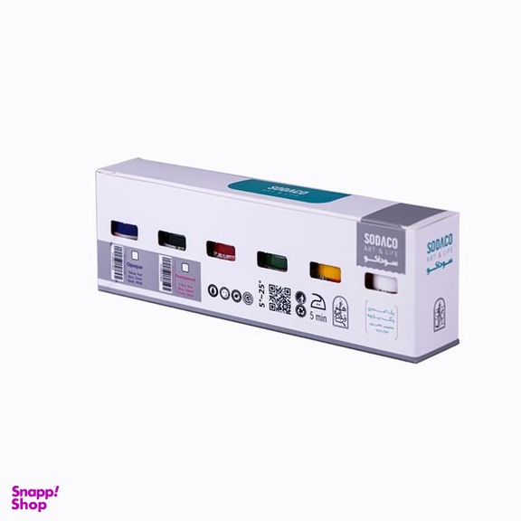 رنگ پارچه سوداکو مدل اوپک ساده حجم 30 میلی لیتر بسته 6 عددی