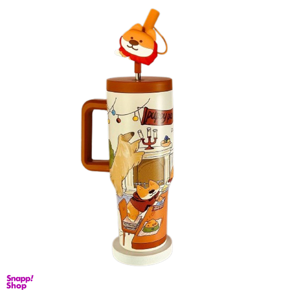 تراول ماگ تامبلر دیلر طرح سگ ظرفیت 1200 میلی لیتر