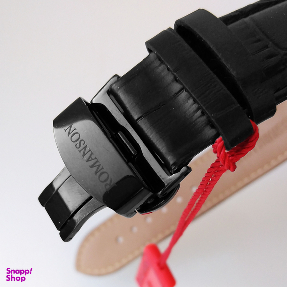 ساعت عقربه ای مردانه رومانسون مدل بندچرمی کرنوگراف کد 25