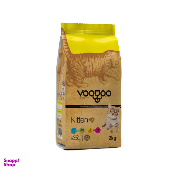 غذای خشک بچه گربه وودو مدل Kitten وزن 2 کیلوگرم