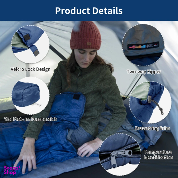 کيسه خواب 32- درجه نیچرهایک مدل Mujin Mummy Cotton Sleeping Bag کد CNK2300SD014