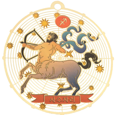 آویز گردنبند طرح ماه تولد آذر کد BM 9