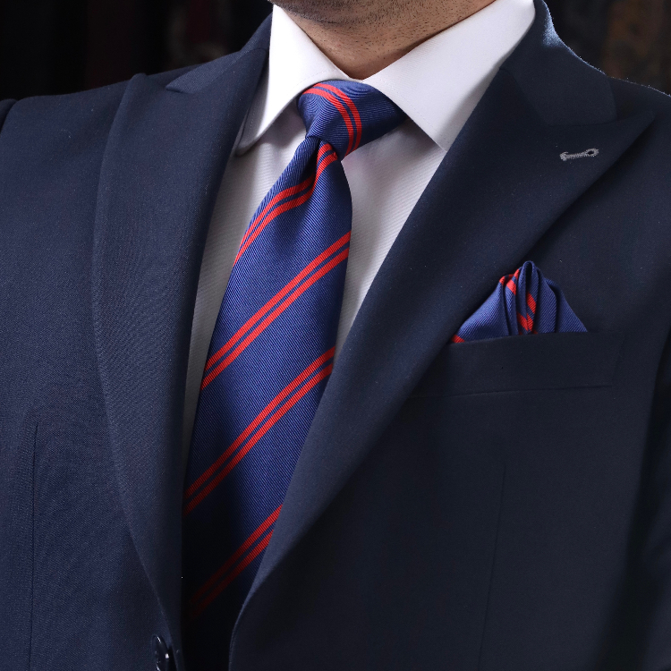 ست کراوات و دستمال جیب نسن کد T255