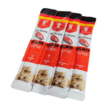 بستنی گربه بایو موزارا طعم ماهی سالمون بسته 4 عددی
