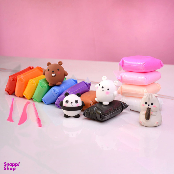 خمیر مجسمه سازی مدل Claysoft بسته 12 عددی