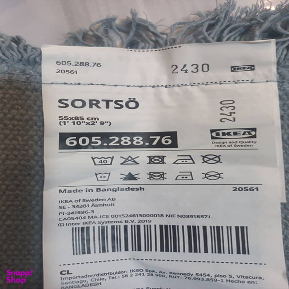 پادری ایکیا مدل SORTSÖ کد 605.288.76 سایز 88×55 سانتی متر