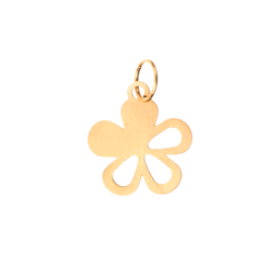 پلاک گردنبند طلا 18 عیار زنانه پانسی مدل گل کد Pe502