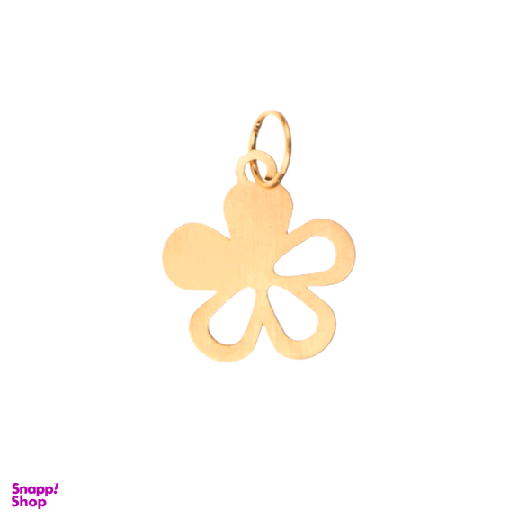 پلاک گردنبند طلا 18 عیار زنانه پانسی مدل گل کد Pe502