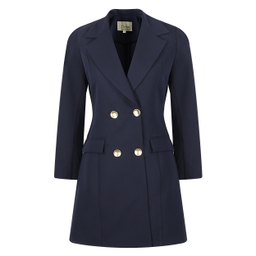 مانتو شلوار زنانه السانا مدل VARA32 رنگ سرمه ای