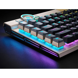 کیبورد باسیم مکانیکال مخصوص بازی کورسیر مدل K100 RGB Midnight Gold